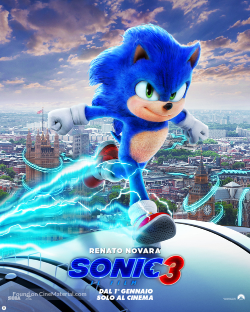 Sonic the Hedgehog 3 - Italian Movie Poster