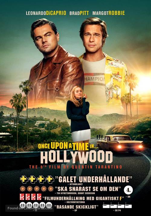 Once Upon a Time in Hollywood - Swedish Movie Poster