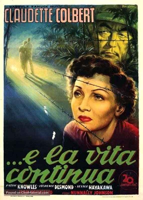 Three Came Home - Italian Movie Poster