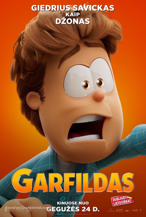 The Garfield Movie - Lithuanian Movie Poster