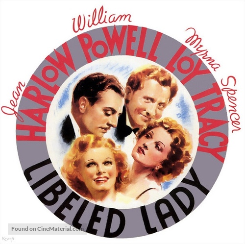 Libeled Lady - British Movie Poster