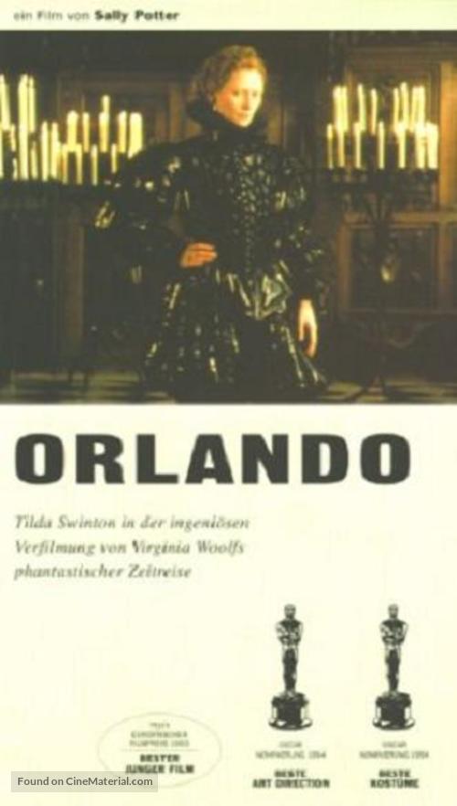 Orlando - German VHS movie cover