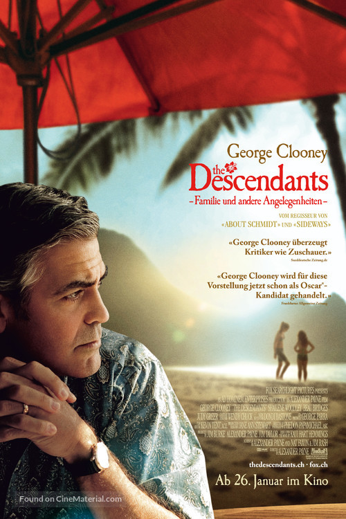The Descendants - Swiss Movie Poster