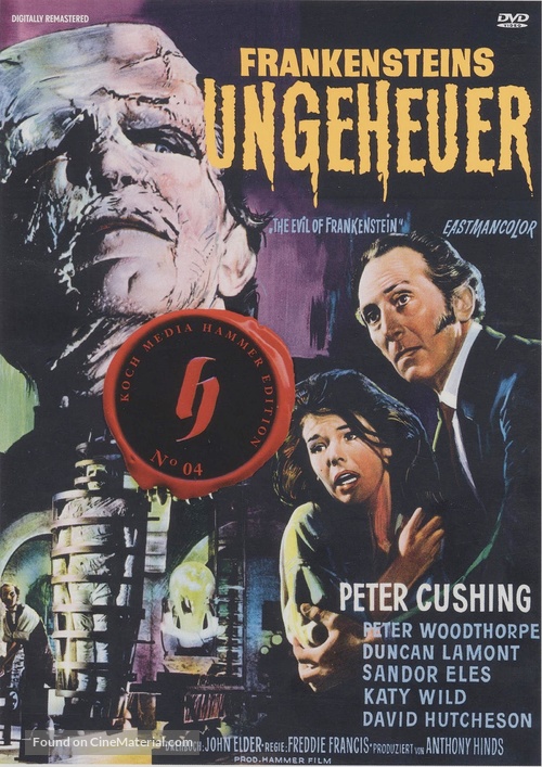 The Evil of Frankenstein - German DVD movie cover