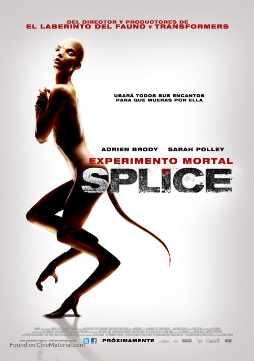Splice - Spanish Movie Poster