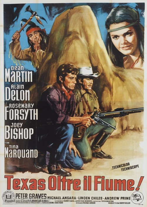 Texas Across the River - Italian Movie Poster