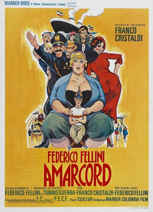 Amarcord - Belgian Movie Poster