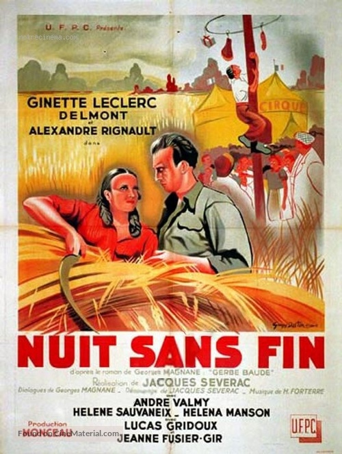 La nuit sans fin - French Movie Poster
