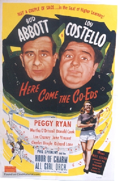 Here Come the Co-eds - Theatrical movie poster