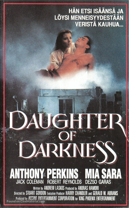 Daughter of Darkness - Finnish VHS movie cover