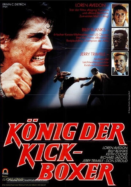 The King of the Kickboxers - German Movie Poster