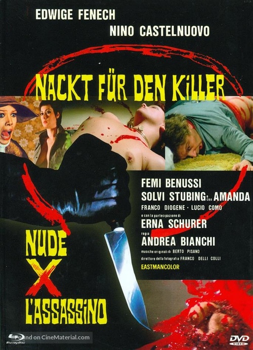 Nude per l&#039;assassino - German Blu-Ray movie cover