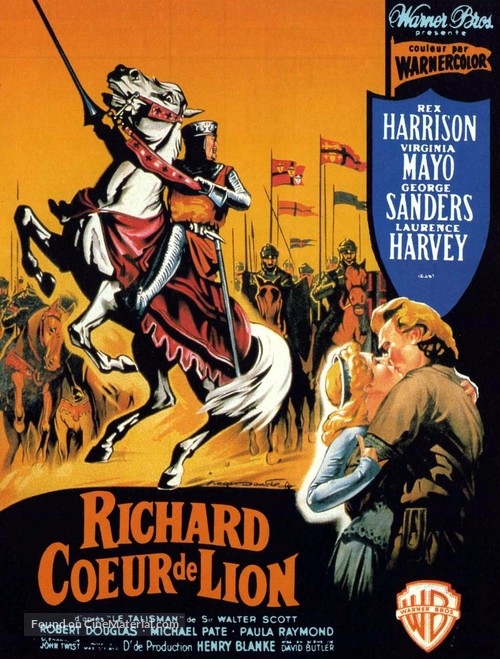 King Richard and the Crusaders - French Movie Poster