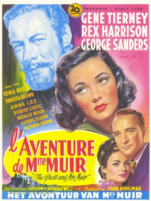 The Ghost and Mrs. Muir - Belgian Movie Poster
