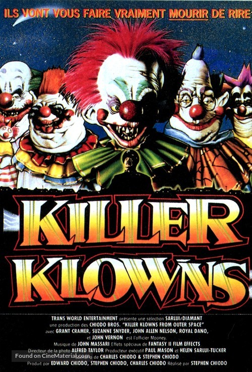 Killer Klowns from Outer Space - French VHS movie cover