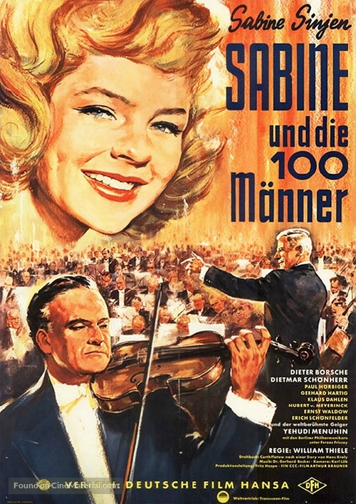 Sabine und die hundert M&auml;nner - German Movie Poster