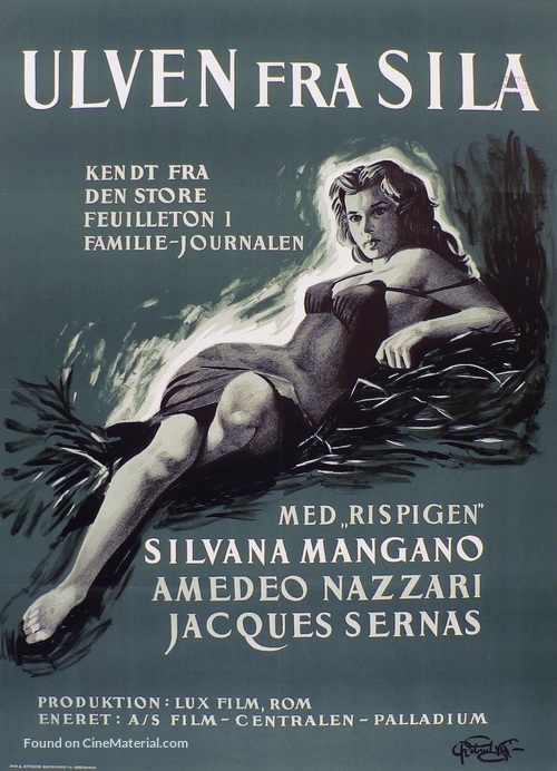 Lupo della Sila, Il - Danish Movie Poster