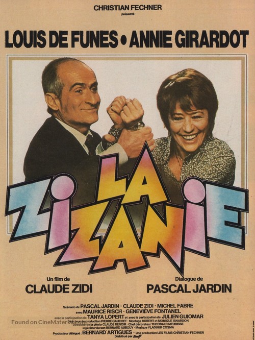 Zizanie, La - French Movie Poster