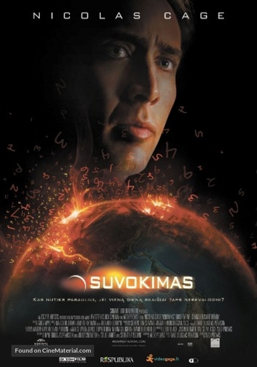 Knowing - Lithuanian Movie Poster