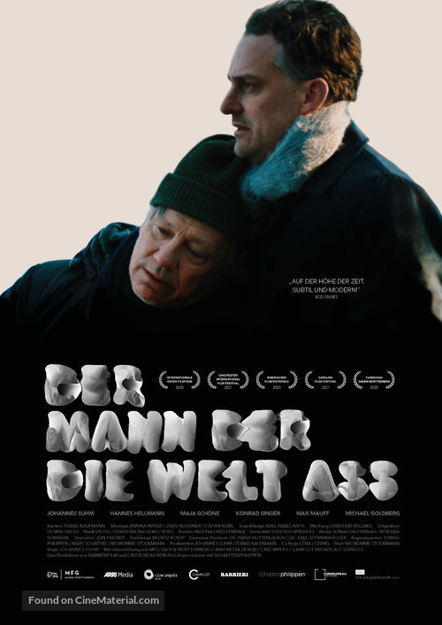 Der Mann der die Welt a&szlig; - German Movie Poster