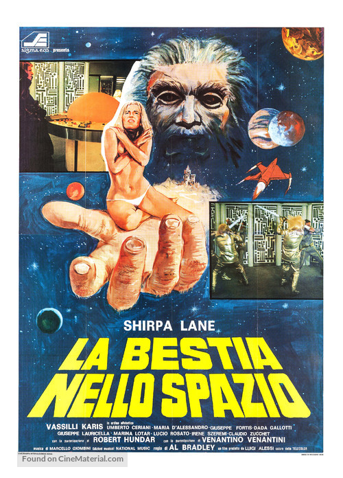 La bestia nello spazio - Italian Movie Poster