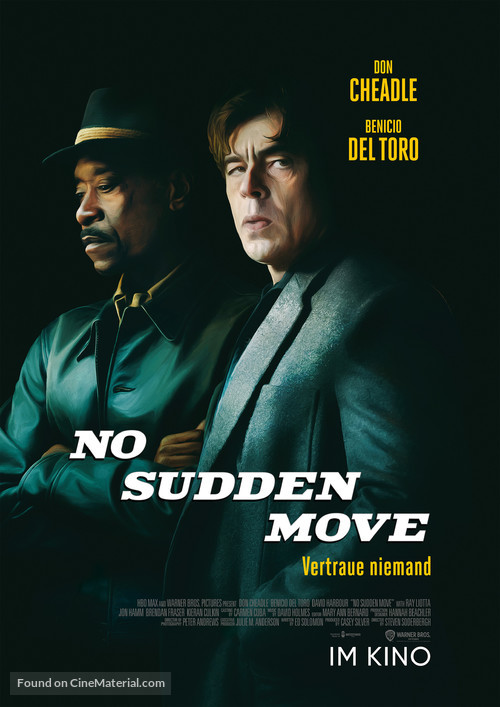 No Sudden Move - German Movie Poster