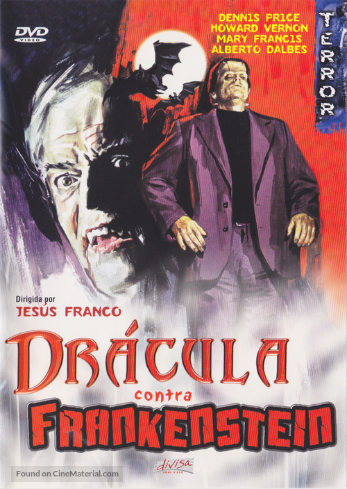 Dr&aacute;cula contra Frankenstein - Spanish DVD movie cover