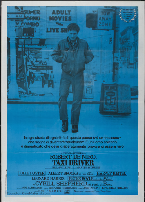 Taxi Driver - Italian Theatrical movie poster
