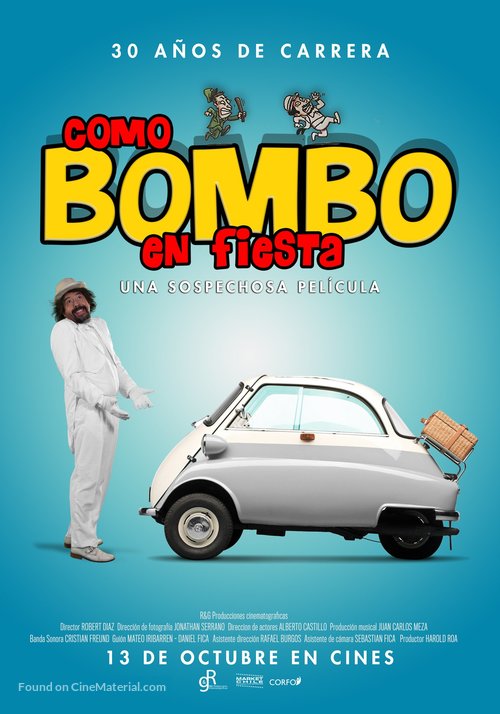 Como Bombo en Fiesta - Chilean Movie Poster