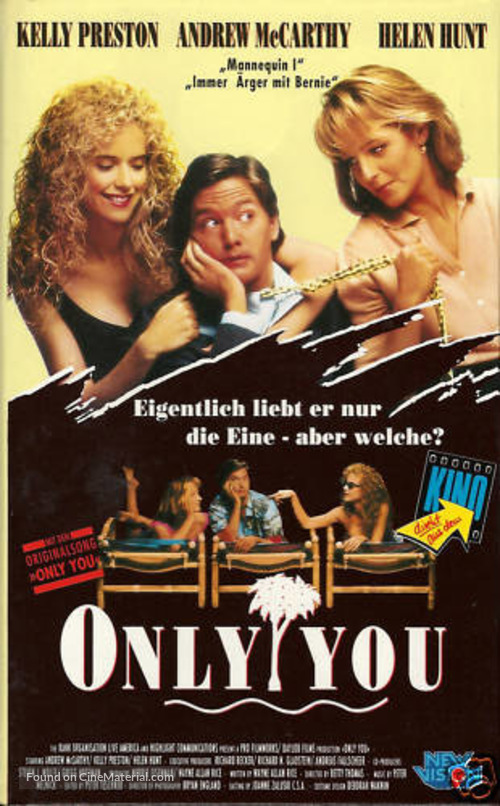 Only You - German VHS movie cover