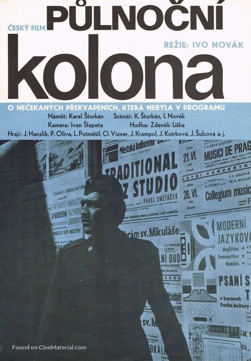 Pulnocn&iacute; kolona - Czech Movie Poster