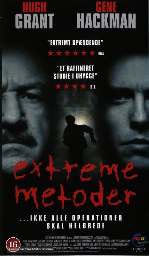 Extreme Measures - Danish VHS movie cover