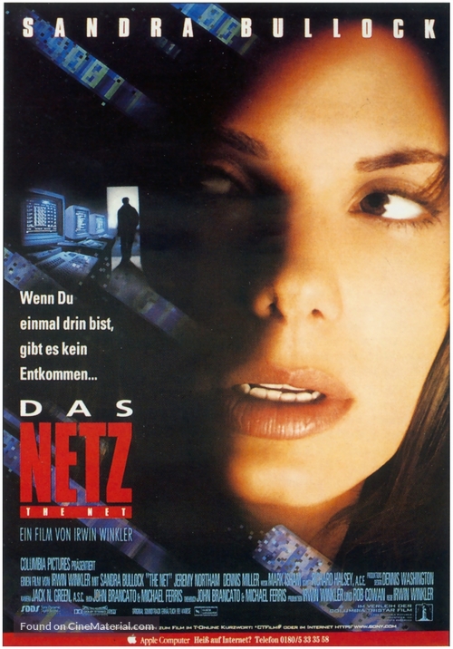 The Net - German Movie Poster