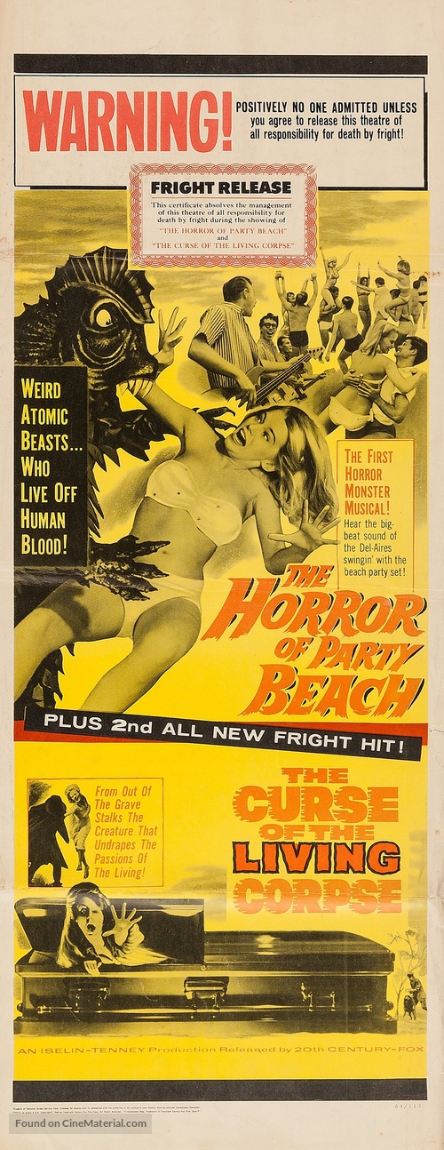 The Horror of Party Beach - Combo movie poster