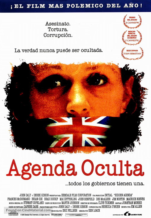 Hidden Agenda - Spanish Movie Poster