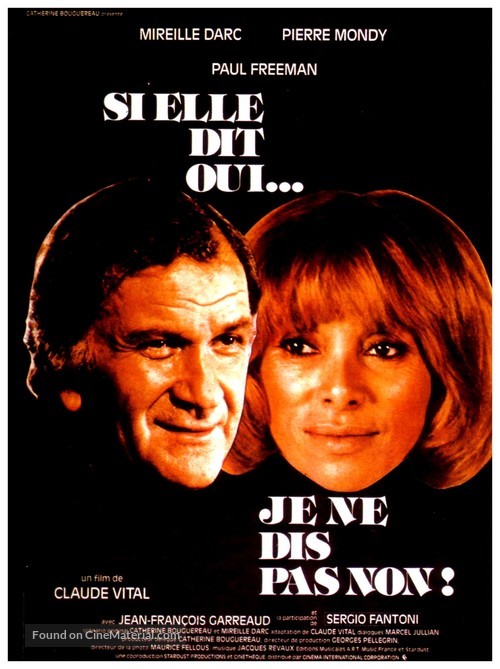 Si elle dit oui... je ne dis pas non - French Movie Poster