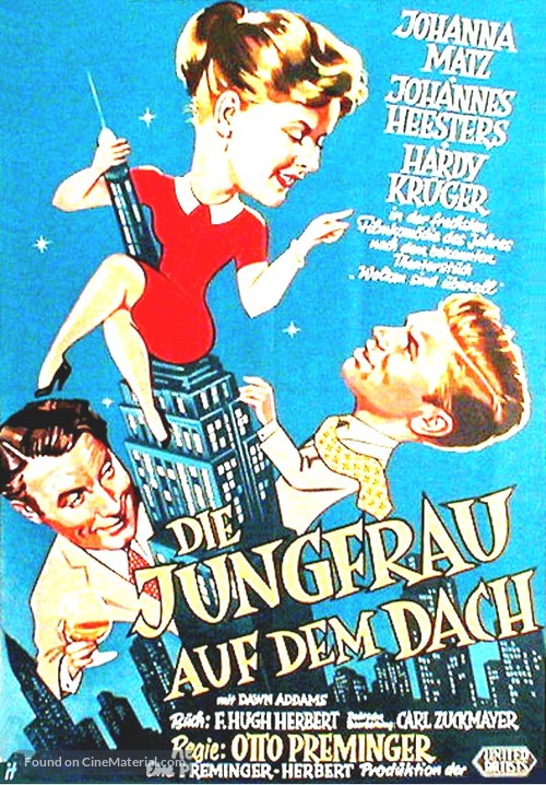 Die Jungfrau auf dem Dach - German Movie Poster