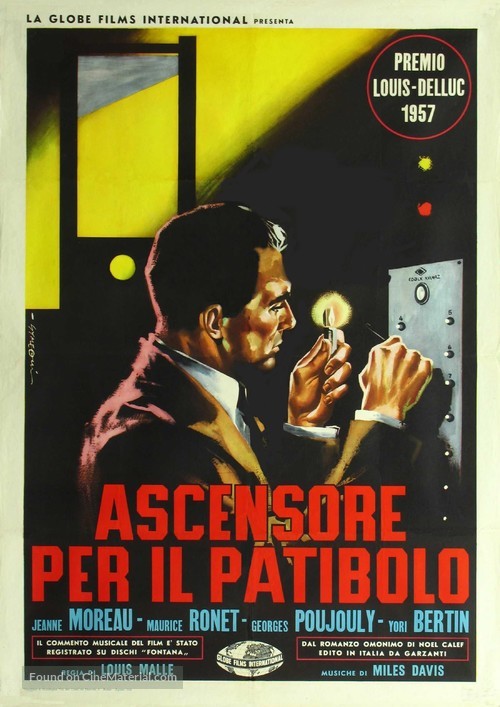 Ascenseur pour l&#039;&eacute;chafaud - Italian Movie Poster