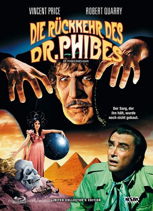 Dr. Phibes Rises Again - Austrian Blu-Ray movie cover