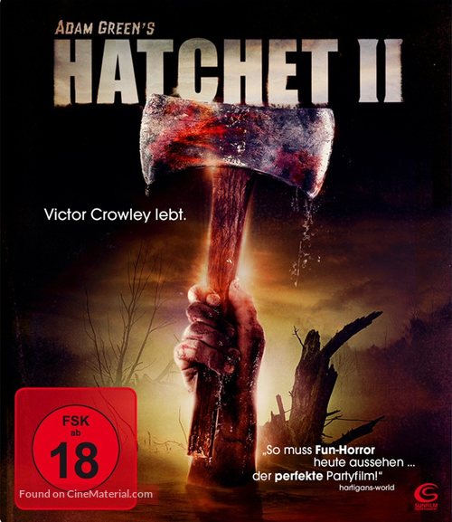 Hatchet 2 - German Blu-Ray movie cover
