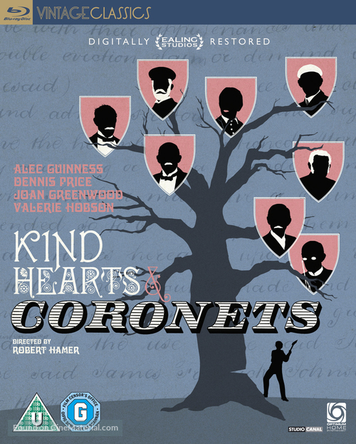 Kind Hearts and Coronets - British Blu-Ray movie cover