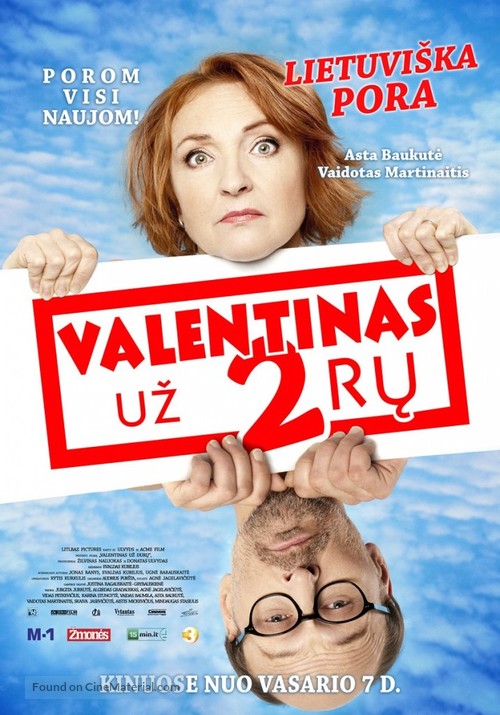 Valentinas uz 2ru - Lithuanian Movie Poster