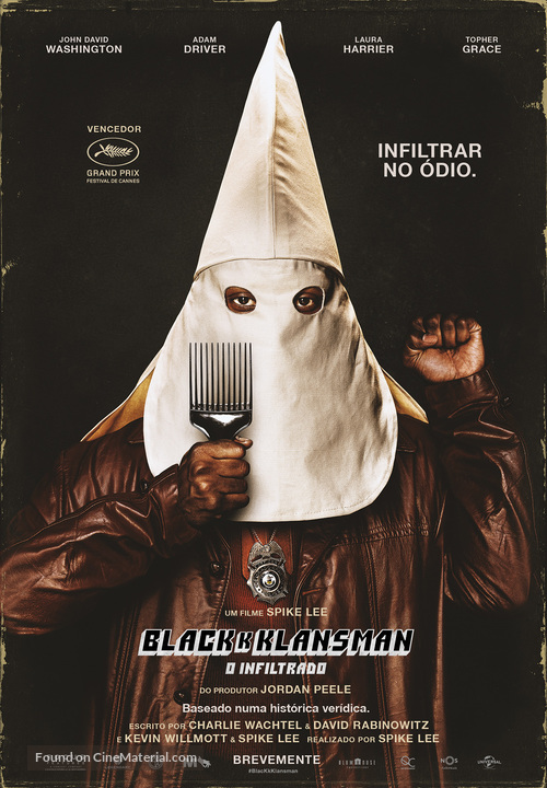 BlacKkKlansman - Portuguese Movie Poster