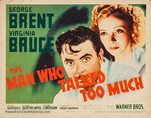 The Man Who Talked Too Much - Movie Poster
