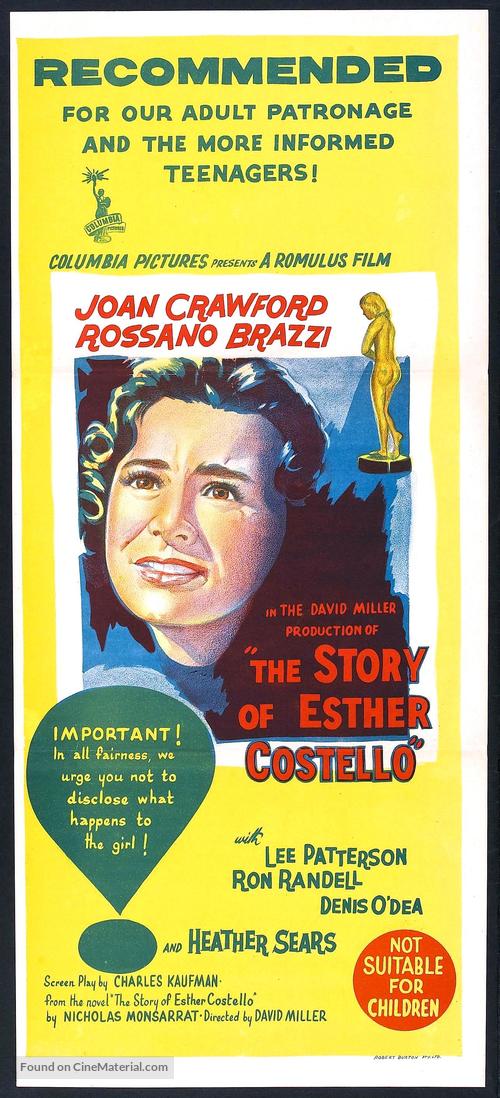 The Story of Esther Costello - Australian Movie Poster