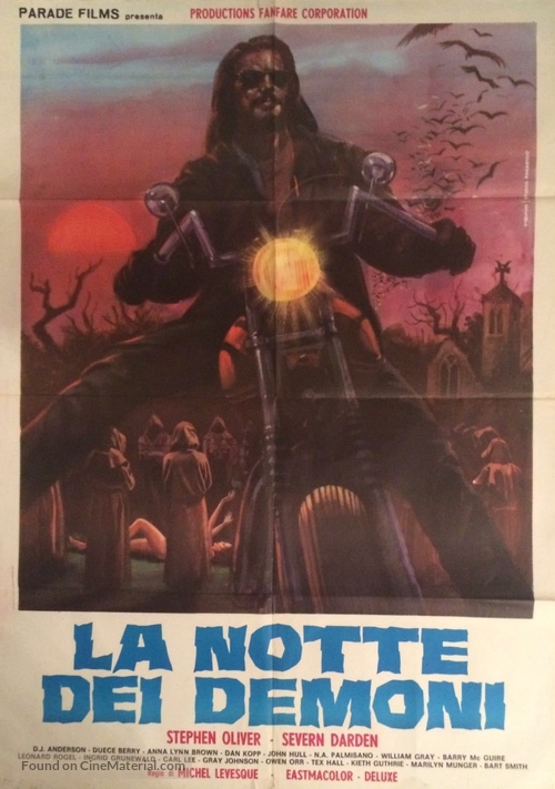 Werewolves on Wheels - Italian Movie Poster