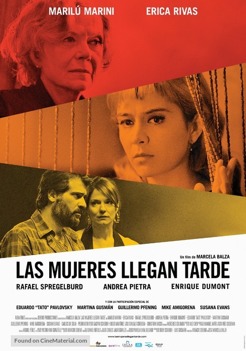 Las mujeres llegan tarde - Argentinian Movie Poster