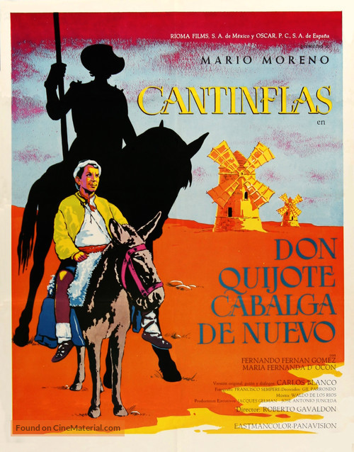 Don Quijote cabalga de nuevo - Mexican Movie Poster