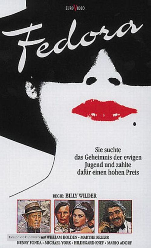Fedora - German VHS movie cover