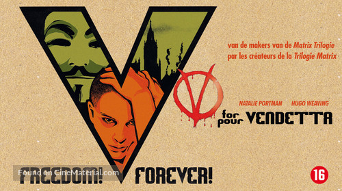 V for Vendetta - Belgian Movie Poster